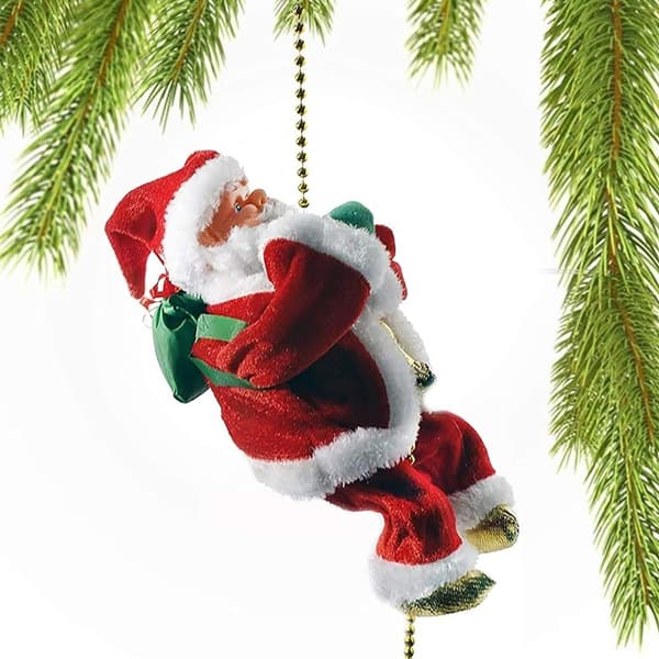 Klättrande jultomte julgransprydnad dekorationspresenter $ KLB