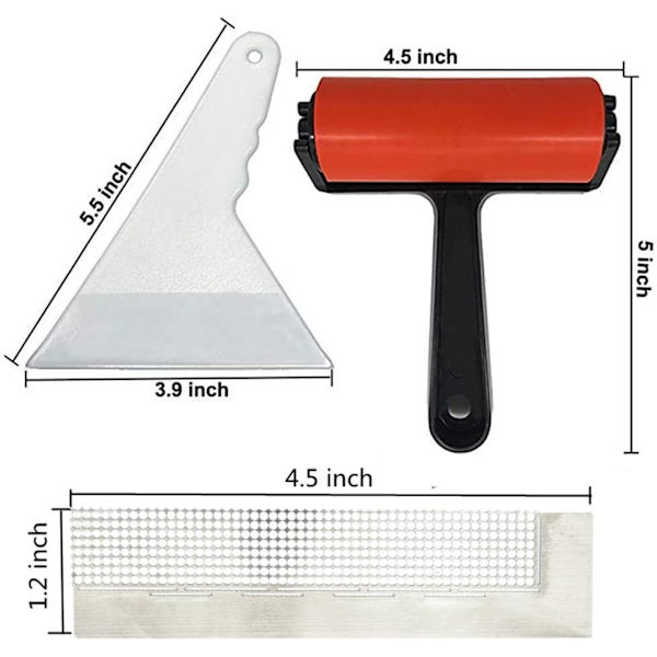 Hylotele 3 stk. 5D Diamantmaleri Tilbehør Diamantmaleri Rulle Lineal