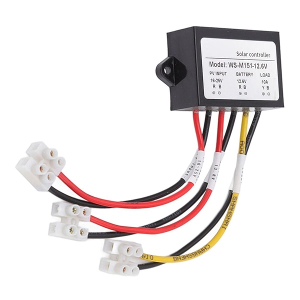 MPPT solcellecontroller 150W 10A lyssensitiv natbelastning KLB