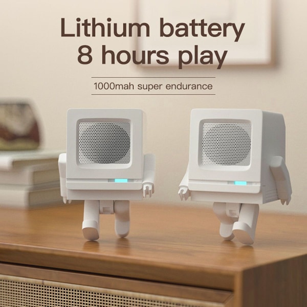Mini Bluetooth-kaiutin, kannettava lasten robottikaiutinlelu KLB