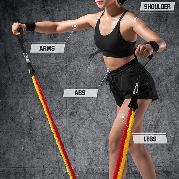 Stackbara Resistance Band-set för Extremt Träning, Helkroppsträning, Hemmagym