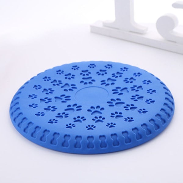 Blød hundefrisbee/hundefrisbee-disk, diameter ca. 23 cm blå KLB