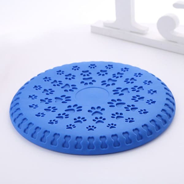 Myk hundefrisbee/hundefrisbee-skive, diameter ca. 23 cm blå KLB