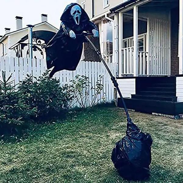2023-Halloween Ghostface Scream Scarecrow Puutarhakoriste
