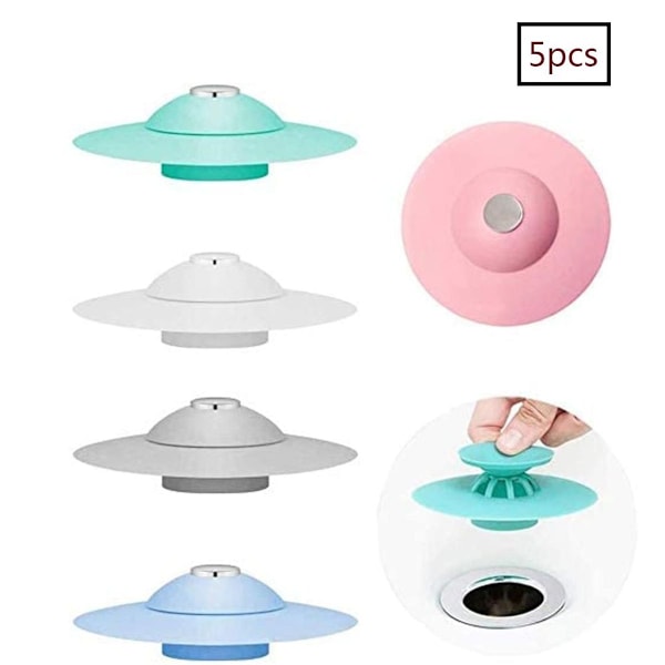 Diskpropp, 5-pack avloppsproppar, universell köksavloppspropp KLB