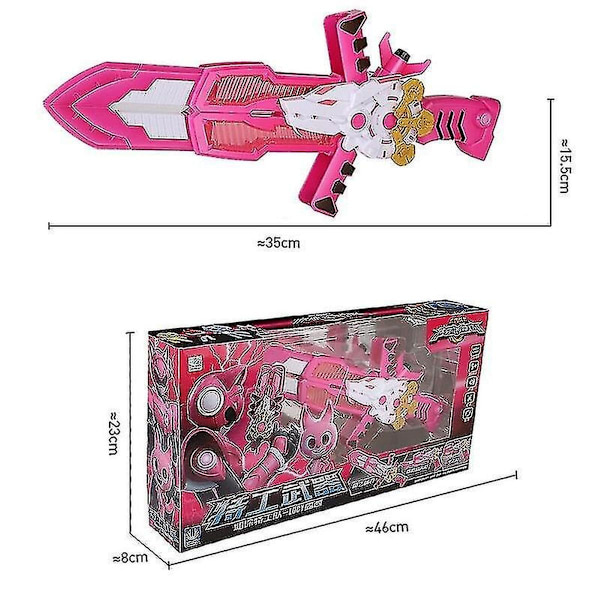 Tre-mode Mini Force Transformationssværd med lyd og lys Miniforce X KLB