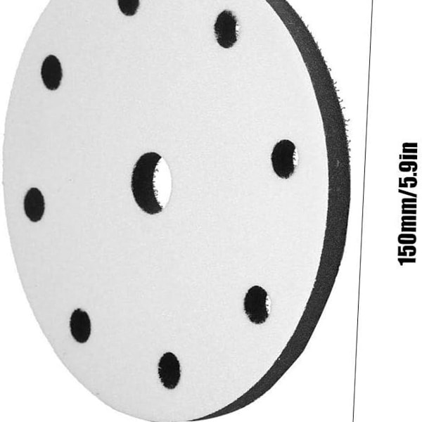 Bløde svampeslibepuder - 150 mm diameter buffer svamp grænseflade pude pad KLB