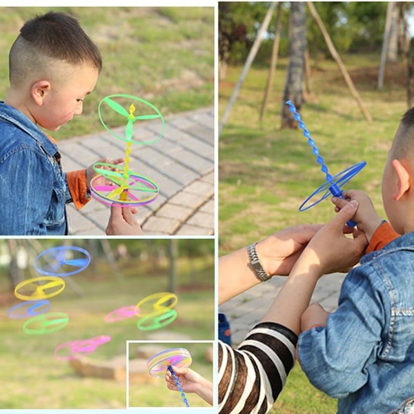 Twisty Pull String Flygende Tallerkener/Helikoptre, 40 stykker KLB
