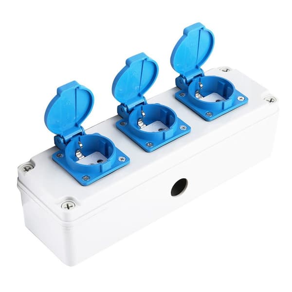 IP54 Vanntett Stikkontakt Adapter med Deksel (GB KLB