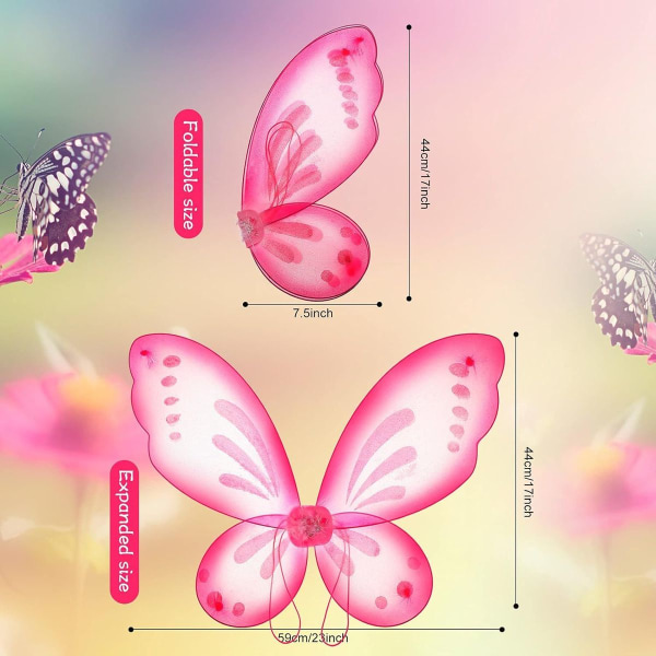 2pcs Butterfly Fairy Wings Butterfly Wings Decorate KLB