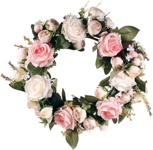 Kunstig Peonkrans, Kunstig Silkeblomstkrans - Hjem /