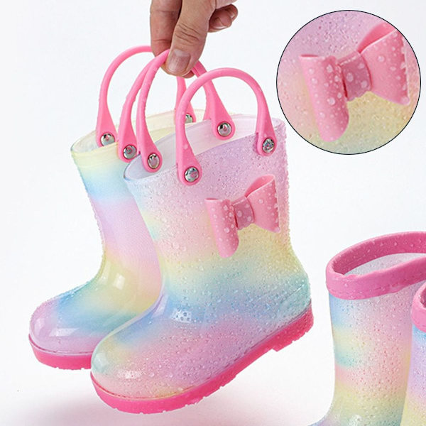 Toddler Regnstövlar Unisex Flickor Pojkar Inner Längd 18cm KLB