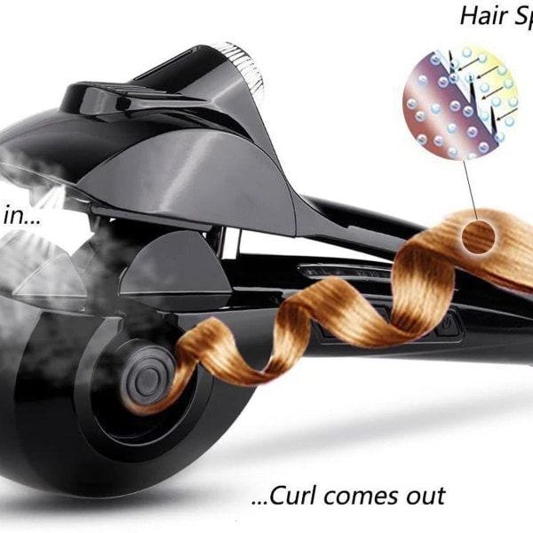 Automatisk steam curler med keramisk varmesystem og digitalt LED display KLB