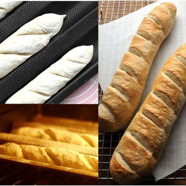 Baguette-leipävuoka, leipävuoka, leipävuoka, tarttumaton pinnoite