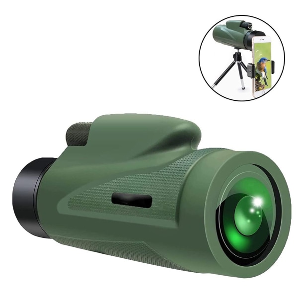 Monokulär Teleskop, Monokulär Bak4 Prisma Vattentät Monokulär Kikare med Smartphone KLB