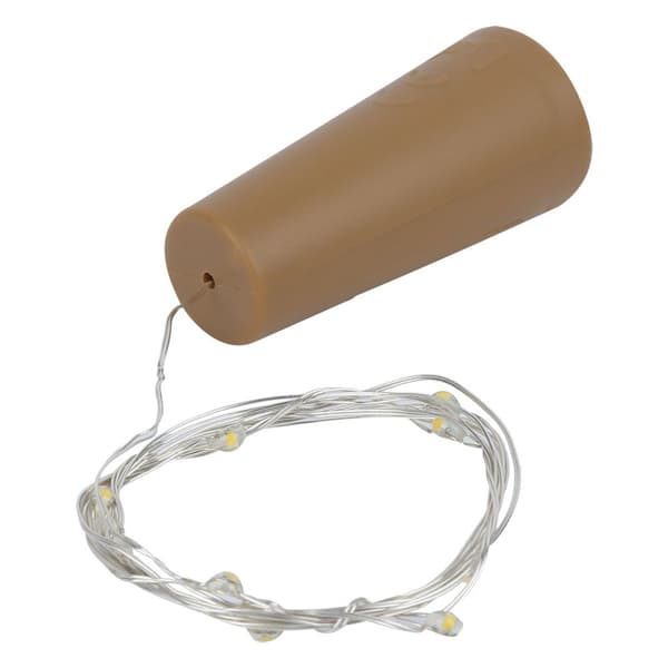 LED-vinflaskekorkljus, koppartråd, KLB