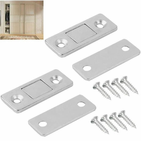 2x Extremt stark magnetisk lås skåpsdörr låda möbelmagnetlås KLB