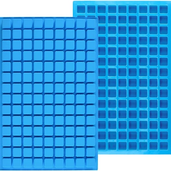 kvadratiske silikongodteriformer, 126 hulrom, mini silikonformer