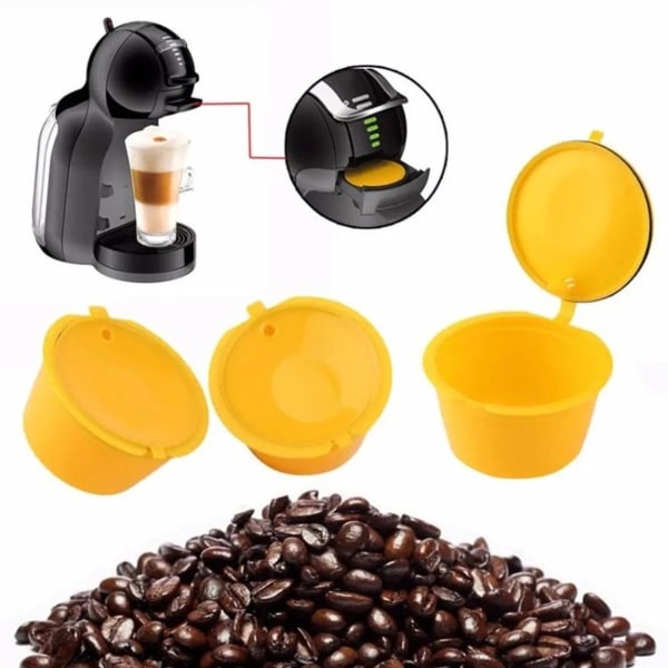 2 sett med kaffekapselfilterkopper til Dolce Gusto kaffemaskin. Farge tilfeldig løgn