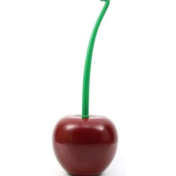 Toalettbørste Toalettbørste Vinrød Cherry Form Toalettbørsteholder Sett