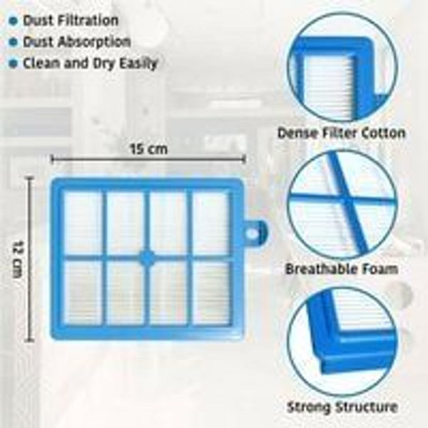 Allotech Set med 2 HEPA-filter som är kompatibla med Electrolux och Phi