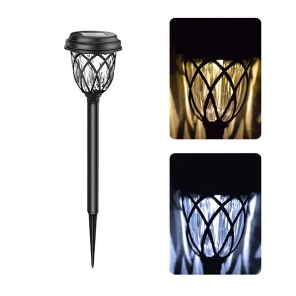 Regnbestandig solcelled LED-plenlampe for utendørs hage (varmt lys)