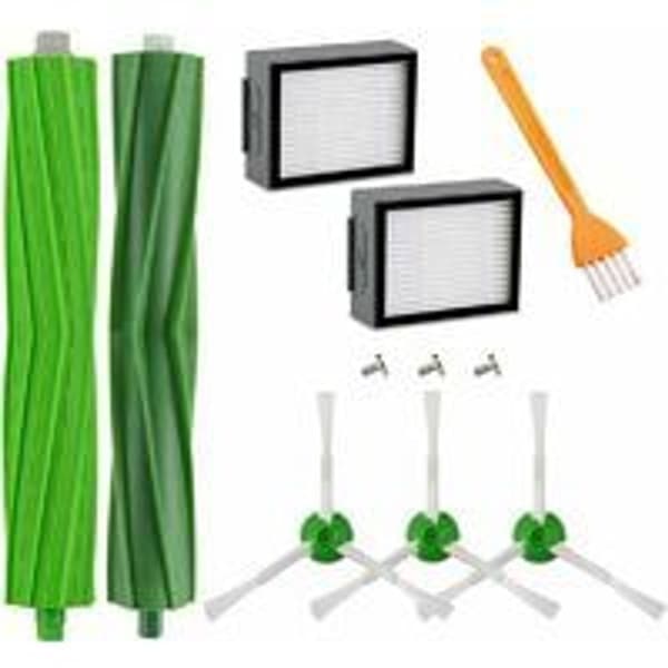 Tilbehør til iRobot Roomba E5 E6 E7 - Udskiftningsfilter og børste sæt, 11 dele KLB