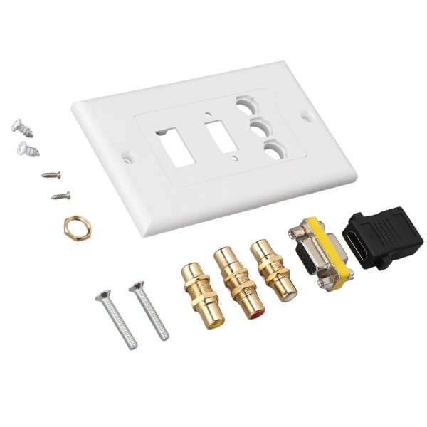 Multimediauttag, HD-multimedia gränssnitt, 3RCA, VGA, koaxial KLB