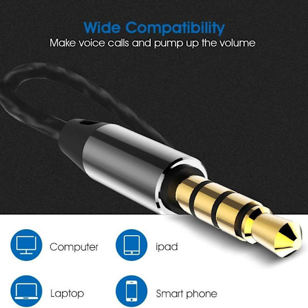 Højopløselige in-ear-headset med mikrofonstøjreduktion