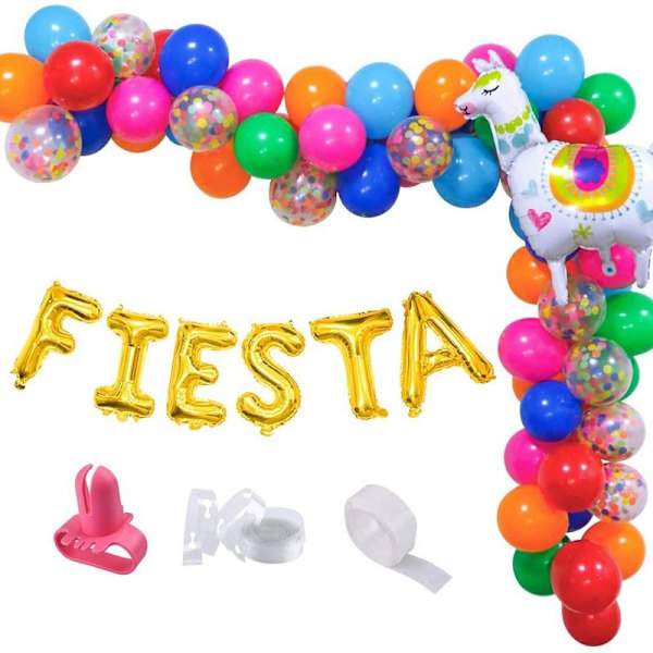 Regnbue fest ballongarland sæt 75 stykker assorteret