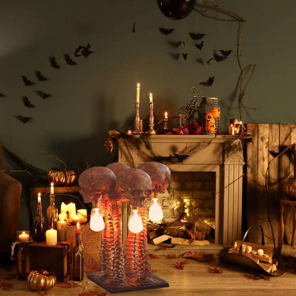 Skeletlampe Skelet Natlampe Halloween Industri KLB