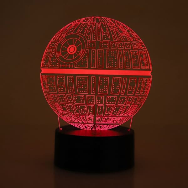 Nattlys ABS basisholder planetarisk mønsterlampe berøring KLB