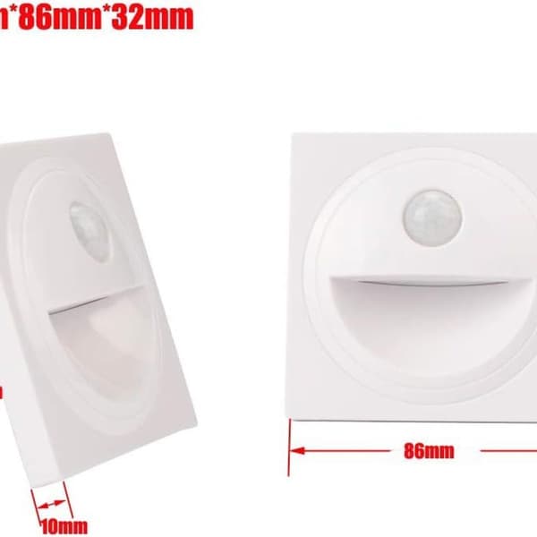 Arote LED-innfelt vegglampe, trappelys KLB