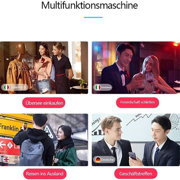 Intelligent stemmeoversætter - Realtidsoversættelse (sort)