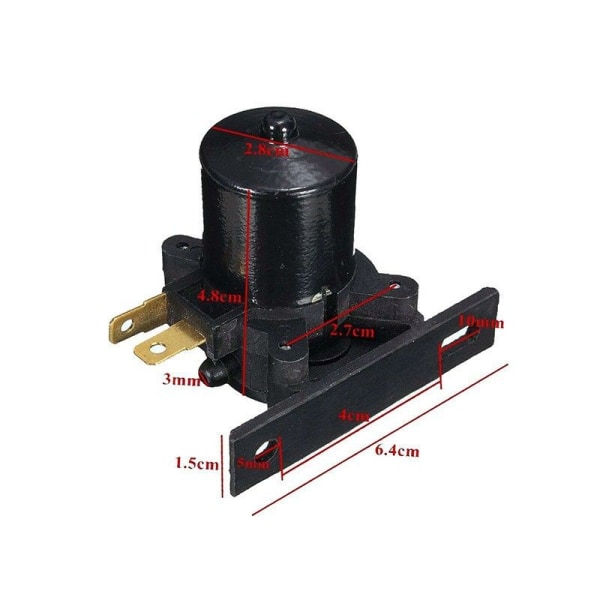 Universal 12V forrudeviskerpumpe forrude vandpumpe til bil varevogn bus lastbil
