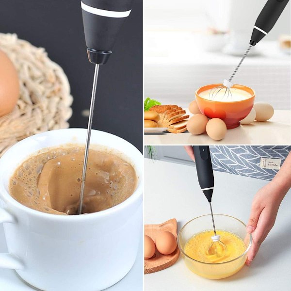 Elektrisk melkeskummer, USB-oppladbar melkeskummer 2 i 1 KLB