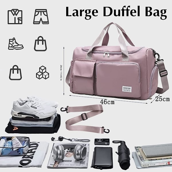 Foldbar Reisebagasje Stor Weekender Overnatting Bag