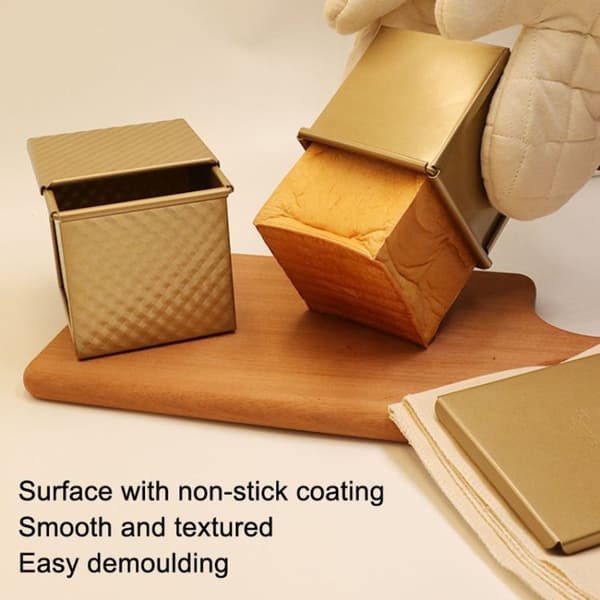 Fyrkantig brödrost, non-stick vattenkub brödrostform - 8832, 8 x 7,5 x 6,5 cm, vävd