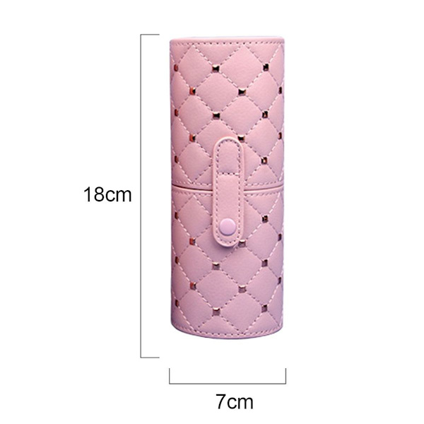 PU Sminkborste Hink, Bärbar Clip-on Sminkborste Väska, Smink Stil5