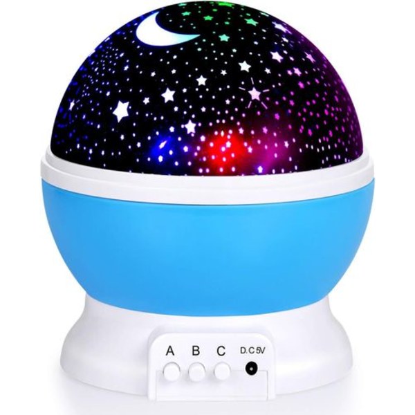 360° LED Starlight, Starlight Projektor Stjerner Søvnhjælp Baby