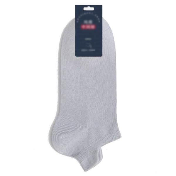 Damen-Söckchen, Low-Top-Athleisure-Socken aus weicher Baumwolle, Hellgrau KLB