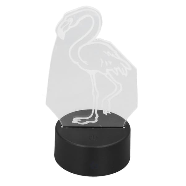Farve 3D lys sød fugl touch switch LED natlys USB KLB