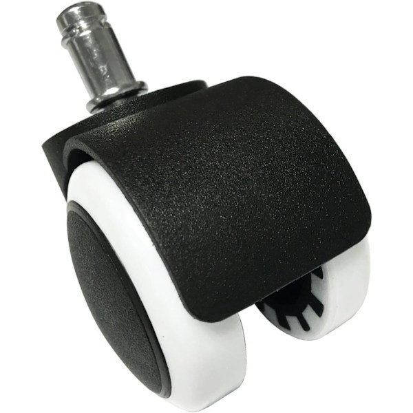x kovia lattiaa varten tarkoitetut pyörät, pyörivät tuolin pyörät, 11 mm / 48 mm, pyöräsetti toimistotuolille