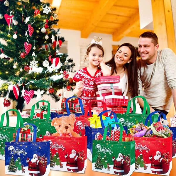 Stora julklappspåsar, julklappspåsar för presenter, Mix Style2