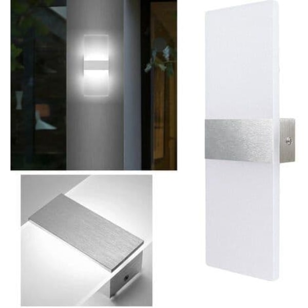 12W LED væglampe Korridorlampe Indendørs vægspot Udendørs korridorlampe Hvid