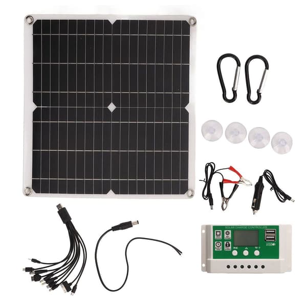 25W 15V Bærbart Solcellepanel Sett 25W 15V Monokrystallinsk KLB