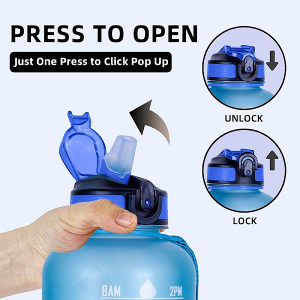 1,5 litran vesipullo, BPA-vapaa, 1500 ml urheilupullo