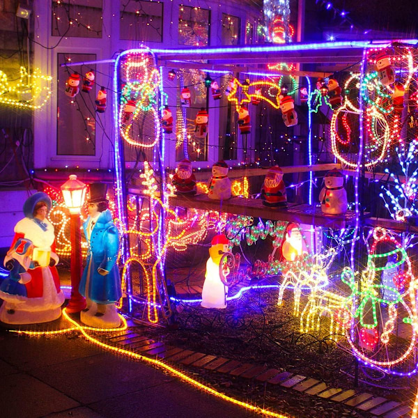 Repljus, 10 m, 100 lysdioder, RGB-färgväxling, för utomhusbruk KLB