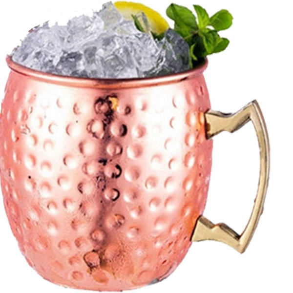 Bartilbehør i rustfrit stål til cocktailglas, Moscow-glas, kobberglas, nøgen