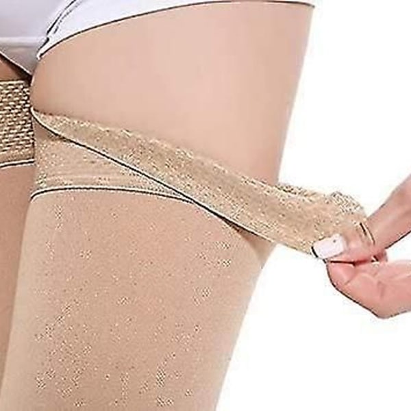 Suuri; 20-30 mmHg:n jalkaton beige Datian reisitukisukat KLB